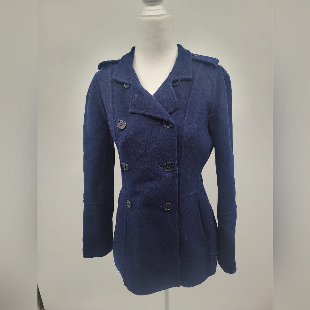 Talbots Wool Pea Coat, Size 6P